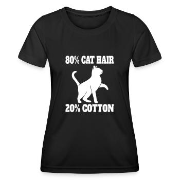 Cat Pet Cats Cats Domestic Cats Kittens - Women's Functional T-Shirt - black - Front - AI Model Female 172 light (172cm)