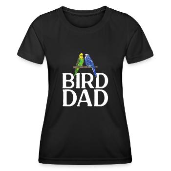 Wellensittich Sittich Vogel Haustier Geschenk - Frauen Funktions-T-Shirt - Schwarz - Vorne - AI Model Female 172 light (172cm)