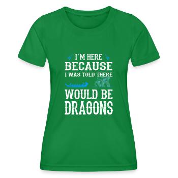 Festival de course de bateaux-dragons Bateau dragon - T-shirt sport Femme - vert - Devant - AI Model Female 172 dark (172cm)