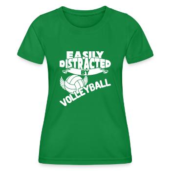 Volleyball volleyball players - Women's Functional T-Shirt - kelly green - Front - AI Model Female 172 dark (172cm)