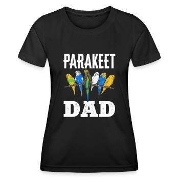 Budgerigar Parakeet Bird Pet Gift - Women's Functional T-Shirt - black - Front - AI Model Female 172 light (172cm)
