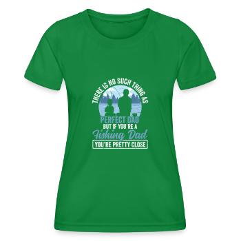 Rod Fisher Fish Lustiger Fischer-fischen-vati - Frauen Funktions-T-Shirt - Kelly Green - Vorne - AI Model Female 172 dark (172cm)