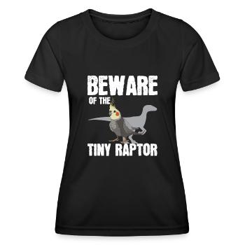 Cockatiel Cockatiel Cockatoo Perroquet Oiseau Cadeau - T-shirt sport Femme - noir - Devant - AI Model Female 172 light (172cm)