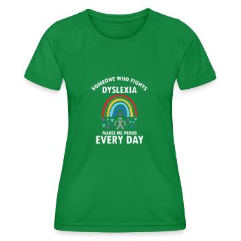 Legasthenie-Interventionist für Legasthenie - Frauen Funktions-T-Shirt - Kelly Green - Vorne - AI Model Female 172 dark (172cm)