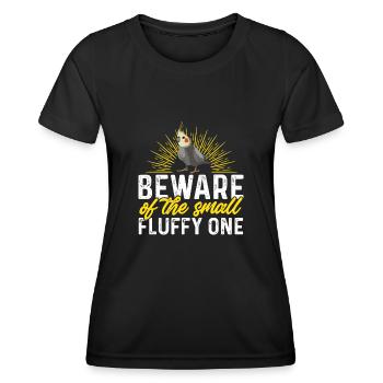 Cockatiel Cockatiel Cockatoo Perroquet Oiseau Cadeau - T-shirt sport Femme - noir - Devant - AI Model Female 172 light (172cm)