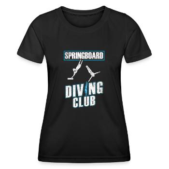 Turmspringen Turmspringer Verein - Frauen Funktions-T-Shirt - Schwarz - Vorne - AI Model Female 172 light (172cm)