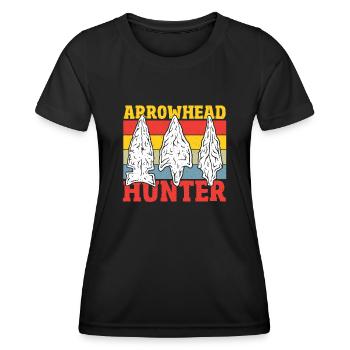 Arrowhead Hunter Arrowhead Hunting Arrowhead - Women's Functional T-Shirt - black - Front - AI Model Female 172 light (172cm)