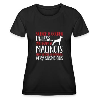 Malinois Belgian Shepherd Mechelaar Dog - Women's Functional T-Shirt - black - Front - AI Model Female 172 light (172cm)