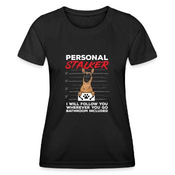Malinois Belgian Shepherd Mechelaar Dog - Women's Functional T-Shirt - black - Front - AI Model Female 172 light (172cm)