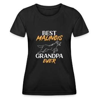 Malinois Belgischer Schäferhund Mechelaar Hund - Frauen Funktions-T-Shirt - Schwarz - Vorne - AI Model Female 172 light (172cm)