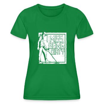 Prospectors Digging Treasure - Women's Functional T-Shirt - kelly green - Front - AI Model Female 172 dark (172cm)