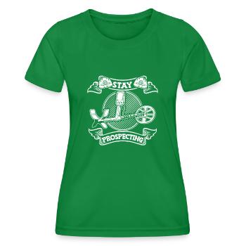 Prospectors Digging Treasure - Women's Functional T-Shirt - kelly green - Front - AI Model Female 172 dark (172cm)