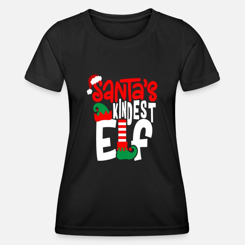 Santa 's Child Elf - Women's Functional T-Shirt - black