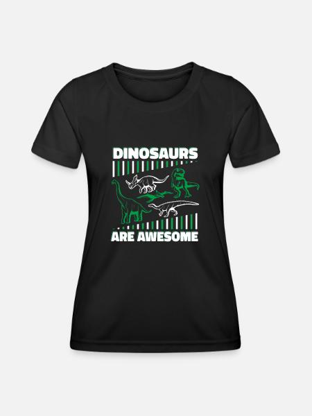 Dinosaur Adult dinosaur - Women's Functional T-Shirt - black