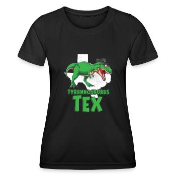 Dinosaurier Erwachsener Dinosaurier - Frauen Funktions-T-Shirt - Schwarz - Vorne - AI Model Female 172 light (172cm)