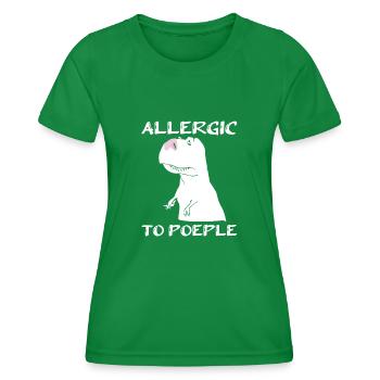 Dinosaurier Erwachsener Dinosaurier - Frauen Funktions-T-Shirt - Kelly Green - Vorne - AI Model Female 172 dark (172cm)