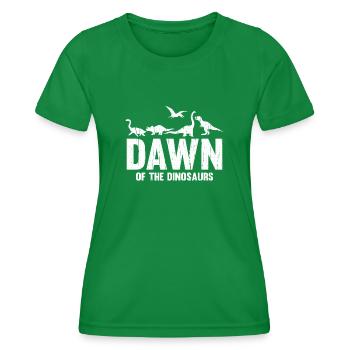 Dinosaurier Erwachsener Dinosaurier - Frauen Funktions-T-Shirt - Kelly Green - Vorne - AI Model Female 172 dark (172cm)