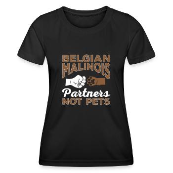 Malinois Belgian Shepherd Mechelaar Dog - Women's Functional T-Shirt - black - Front - AI Model Female 172 light (172cm)