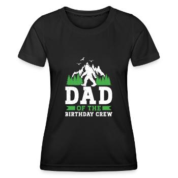 Bigfoot Party fournit le père de l’équipe d’anniversaire - T-shirt sport Femme - noir - Devant - AI Model Female 172 light (172cm)
