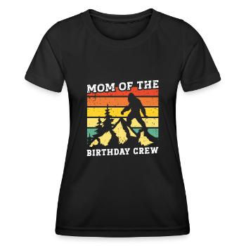 Bigfoot Party fournit l’équipe de maman de l’anniversaire - T-shirt sport Femme - noir - Devant - AI Model Female 172 light (172cm)