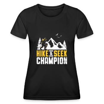 Bigfoot Party Supplies Hike And Seek Champion - Women's Functional T-Shirt - black - Front - AI Model Female 172 light (172cm)