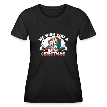 Coiffeur Coiffeur Coiffeur - T-shirt sport Femme - noir - Devant - AI Model Female 172 light (172cm)