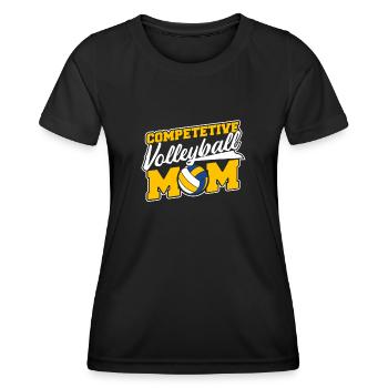Volleyball Volleyball Player Volleyball Mama - T-shirt sport Femme - noir - Devant - AI Model Female 172 light (172cm)