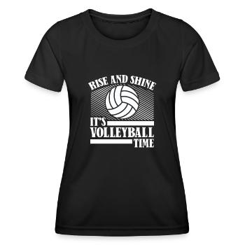 Volleyball Volleyball Player Volleyball Mama - T-shirt sport Femme - noir - Devant - AI Model Female 172 light (172cm)