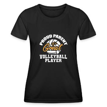 Volleyball Volleyball Player Volleyball Mama - T-shirt sport Femme - noir - Devant - AI Model Female 172 light (172cm)