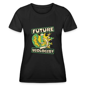 Biologie Biologe Kinder Biologie - Frauen Funktions-T-Shirt - Schwarz - Vorne - AI Model Female 172 light (172cm)