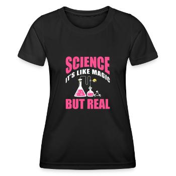 Biologie Biologe Kinder Biologie - Frauen Funktions-T-Shirt - Schwarz - Vorne - AI Model Female 172 light (172cm)
