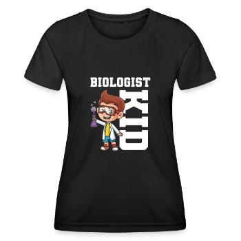 Biologie Biologe Kinder Biologie - Frauen Funktions-T-Shirt - Schwarz - Vorne - AI Model Female 172 light (172cm)