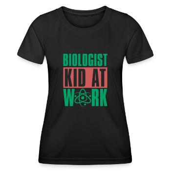 Biologie Biologe Kinder Biologie - Frauen Funktions-T-Shirt - Schwarz - Vorne - AI Model Female 172 light (172cm)