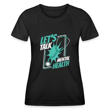 Infirmier - T-shirt sport Femme - noir - Devant - AI Model Female 172 light (172cm)
