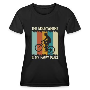 VTT VTT - T-shirt sport Femme - noir - Devant - AI Model Female 172 light (172cm)