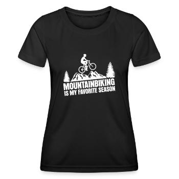 VTT VTT - T-shirt sport Femme - noir - Devant - AI Model Female 172 light (172cm)