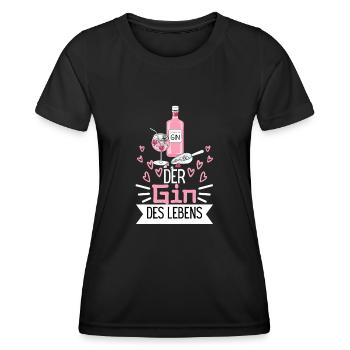 Tonic Ohne Alkohol ist Irgendwie Ginlos Gin - Frauen Funktions-T-Shirt - Schwarz - Vorne - AI Model Female 172 light (172cm)
