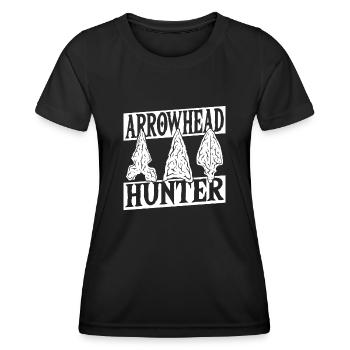 Arrowhead Hunter Arrowhead Hunting Arrowhead - Women's Functional T-Shirt - black - Front - AI Model Female 172 light (172cm)