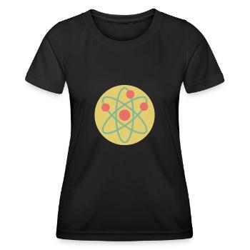 Physique Physique Physique Physique Nucléaire - T-shirt sport Femme - noir - Devant - AI Model Female 172 light (172cm)