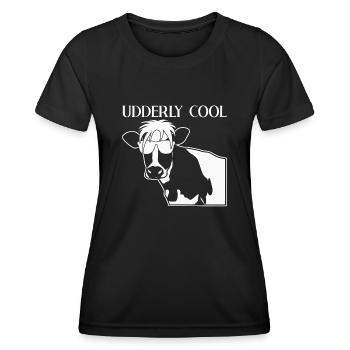 Cow Farmer Farm Calf Calf Cows - Women's Functional T-Shirt - black - Front - AI Model Female 172 light (172cm)