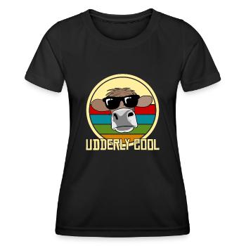 Cow Farmer Calf Farm Calf Cows - Women's Functional T-Shirt - black - Front - AI Model Female 172 light (172cm)