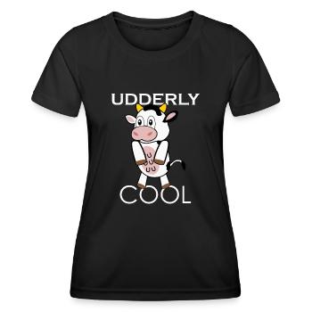 Cow Calf Farmer Calf Cows - Women's Functional T-Shirt - black - Front - AI Model Female 172 light (172cm)