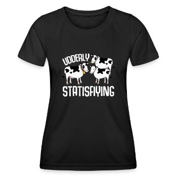 Cow Calf Farmer Farmer Cows - Women's Functional T-Shirt - black - Front - AI Model Female 172 light (172cm)
