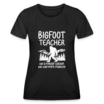 Bigfoot Party fournit des enseignants de Bigfoot - T-shirt sport Femme - noir - Devant - AI Model Female 172 light (172cm)