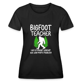 Bigfoot Party fournit des enseignants de Bigfoot - T-shirt sport Femme - noir - Devant - AI Model Female 172 light (172cm)