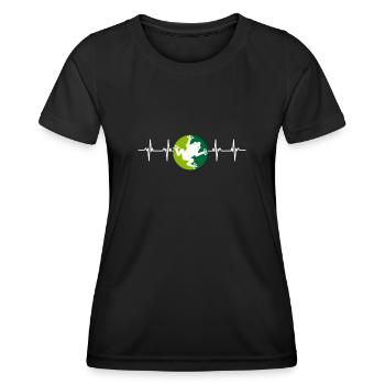 Agalychnis Callidryas Red Eyed Tree Frog - Frauen Funktions-T-Shirt - Schwarz - Vorne - AI Model Female 172 light (172cm)