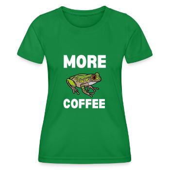 Agalychnis Callidryas Red Eyed Tree Frog - Women's Functional T-Shirt - kelly green - Front - AI Model Female 172 dark (172cm)