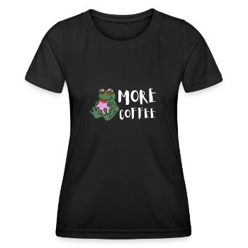 Agalychnis Callidryas Red Eyed Tree Frog - Frauen Funktions-T-Shirt - Schwarz - Vorne - AI Model Female 172 light (172cm)