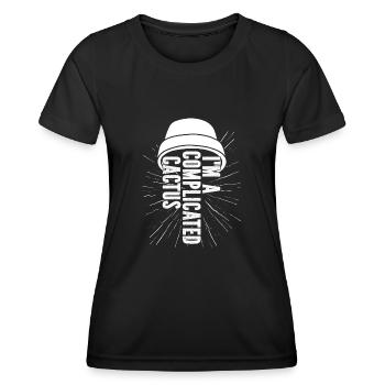 Cactus Garden Juteux - T-shirt sport Femme - noir - Devant - AI Model Female 172 light (172cm)