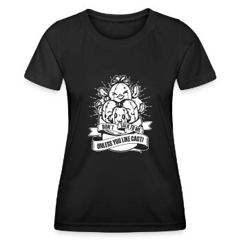 Cactus Jardin Cactus - T-shirt sport Femme - noir - Devant - AI Model Female 172 light (172cm)